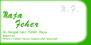 maja feher business card