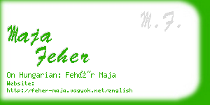 maja feher business card